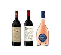vino tinto Ribera del Duero Protos Reserva 5º Año, Protos 27 y Elalba de Emilio Moro pack de 3 botellas 75 cl