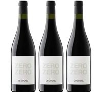 Vino Tinto sin Alcohol - ZERO ZERO Le Naturel - Pack 3 Botellas 75cl