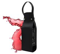 vino totalizador, vino bolsa de asas | Estuche de transporte de cuero PU para botella individual,Portador de botellas de licor, decoraciones reutilizables para botellas de vino, portador de vino con a