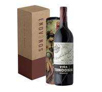 Vino Viña Tondonia Reserva - Estuche Metálico con Botella de Vino Tinto D.O. La Rioja x 75 cl - Mejor Selección ENOVINOS
