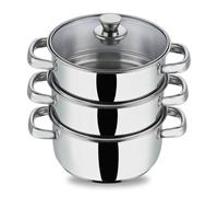 Vinod Cookware 3 Tier Steamer, 20cm