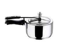 Vinod Olla a presión de acero inoxidable - Tapa interior - 2 litros - Fondo sándwich - Olla a presión india - Apto para inducción - Mejor utilizado para cocina india, sopas y recetas de arroz, quinua