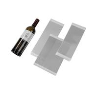 VINOPIE Película protectora para etiquetas de vino, mezcla de edición (50 piezas), cubiertas transparentes para etiquetas de vino con adhesivo de doble cara, regalo de boda y celebración