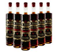 Vinos divertidos: La Chelo Vermut - Vermut rojo español - 15 % vol - Caja 6 botellas 750 ml - Especiado, balsámico y elegante