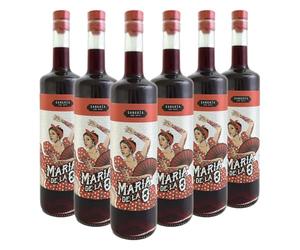 Vinos Divertidos María de la O Sangría Premium - Caja de 6 botellas - Sangría artesanal lista para servir