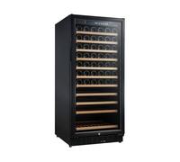Vinoteca 111 botellas vinobox 110 gc 2t negro de libre instalación o encastrable dos zonas de temperatura