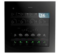 Vinoteca Cecotec GrandSommelier Duo 36000 Touch Matt Black 36 Botellas