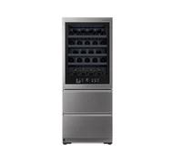 LG LSR200W enfriador de vino Nevera de vino Independiente Negro, Acero inoxidable