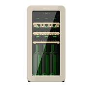 Vinoteca Retro Beige para 18 Botellas con Control LED y Tecnología NoFrost de Cecotec