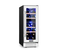 Vinovilla 30cm 17 Botellas Vinoteca Bajo Encimera 2 Zonas Blanco