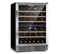 Vinovilla 59,5cm 51 Botellas Vinoteca bajo Encimera 2 Zonas Plata