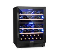 Vinovilla 60cm 43 Botellas Vinoteca Bajo Encimera 2 Zonas Negro