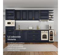 Vinovilla Victoria 17 Duo refrigerador de vino | 2 zonas de enfriamiento | Touch | 17 botellas | 4 estantes Klarstein