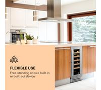 Vinovilla Vinoteca 50 L/ 20 botellas Puerta de cristal Acero inoxidable