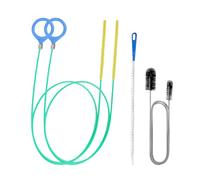 VINPAM Desbloqueador de drenaje, 4 piezas, herramienta de desbloqueo de fregadero e inodoro, varillas de drenaje reutilizables para baño, cocina y ducha limpieza de tuberías