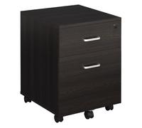 Vinsetto Archivador Móvil para Documentos A4 con Ruedas Gabinete de Archivos Suspendidos 2 Cajones Cerradura 40x45x55,6 cm Wengué Aosom España