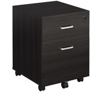 Vinsetto Archivador Móvil para Documentos A4 con Ruedas Gabinete de Archivos Suspendidos 2 Cajones Cerradura 40x45x55,6 cm Wengué Aosom España