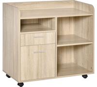 Vinsetto Armario para impresora 80x40x72 cm roble