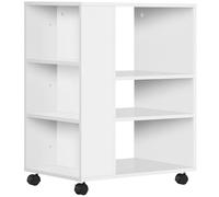 Vinsetto Armario para Impresora con Ruedas 2 Frenos 60x40x75,8 cm Blanco