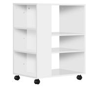 Vinsetto Armario para Impresora Mueble Auxiliar Oficina Dormitorio Cocina Salón 60x40x75,8 cm Blanco Aosom España