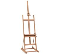 Vinsetto Caballete de madera altura ajustable 171-230 cm Caballete Pintura con almacenamiento inclinación ajustable 80° máx Madera Aosom España