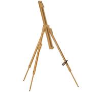 Vinsetto Caballete para Pintar Caballete de Pintura Plegable con Altura Ajustable y Trípode de Madera de Haya 93x84x183cm Natural Aosom España