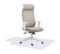 Vinsetto Conjunto 1 Silla De Oficina Reclinable Y 1 Alfombra Protectora De Suelo