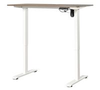 Vinsetto Escritorio de Pie 120x60x72-116 cm Altura Ajustable Blanco | Macro de Escritorio, 4 Teclas de Memoria Automática Inteligente, para Oficina Casa