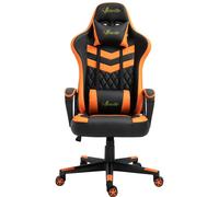 Vinsetto Gaming Silla Reclinable Altura Ajustable Reposacabezas 61x70x121-129cm Naranja