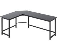 Vinsetto Escritorio Esquinero Mesa de Ordenador Oficina Hogar de Forma L Marco Metal 168x120x75cm Negro Aosom España