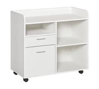 Vinsetto Mueble de Impresora 2 Cajones para Archivos 80x40x72 cm Roble