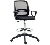 Vinsetto Silla de Escritorio ergonómica con reposabrazos Negro