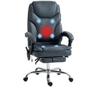 Vinsetto Silla De Masaje Reclinable Con 6 Puntos De Vibración 67x67x113-121 Cm