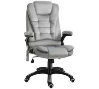 Vinsetto Silla de Oficina con Masaje Sillón Ergonómico con Función de Calefacción y Reclinación Ajustable en Altura con Control Remoto Aosom España