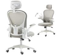 Vinsetto Silla de Oficina de Malla Giratoria con Función Basculante Gris