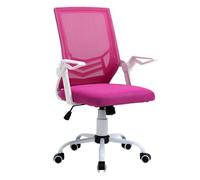 Vinsetto Silla de Oficina Ergonómica Giratoria 62,5x55x94-104 cm Rosa