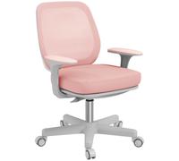 Vinsetto Silla de Oficina Ergonómica y Reclinable con Altura Ajustable y 5 Ruedas 55x48x82,5-94,5 cm Rosa Aosom España
