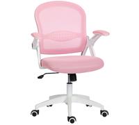 Vinsetto Silla de Oficina Ergonómica y Regulable con Respaldo de Malla y Asiento Acolchado, 65.5x61.5x88-97.5 cm, Rosa