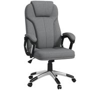 Vinsetto Silla De Oficina Giratoria Con Altura Ajustable 66x75x110-120 Cm Gris