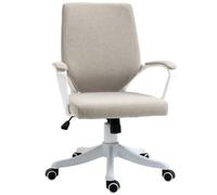 Vinsetto Silla De Oficina Giratoria Con Reposabrazos 62x69x92-100 Cm Beige