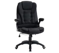 Vinsetto Silla de Oficina Sillón de Ordenador Reclinable con Altura Ajustable Silla de Escritorio Ergonómica Giratoria 360° Aosom España