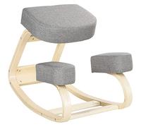 Vinsetto Silla Ergonómica de Rodillas, para una Mejor Postura, Gris
