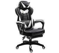 Vinsetto Silla Gaming Regulable en Altura 65x70x118,5-128,5 cm Blanco