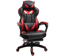 Vinsetto Silla Gaming Regulable en Altura 65x70x118,5-128,5 cm Rojo