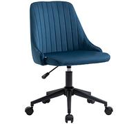 Vinsetto Silla oficina giratoria ajustable Azul 50x58x77-87cm