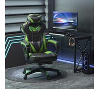 Vinsetto Silla Racing Ergonómica Respaldo Reclinable 65x70x118,5-126,5cm Verde