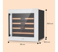 Vinsider 36 Built-In Uno Vinoteca empotrable 36 botellas 92 L Acero inoxidable