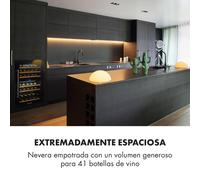 Vinsider 41 Enfriador de vino empotrado Duo Onyx 41 Fl 2 zonas Klarstein