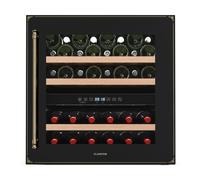 Vinsider Victoria 60cm 36 Botellas Vinoteca Bajo Encimera 2Zonas Negro