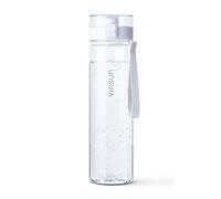 VINSUN Botella Agua 1 Litro Transparente - Tritan sin BPA, Prueba de Fugas, Manejo con Una Mano - Cantimplora Deporte Ligera para Gimnasio, Colegio, Bicicleta, Oficina